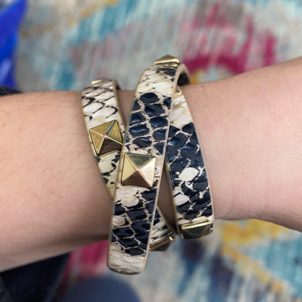 Snakeskin Studded Bracelet